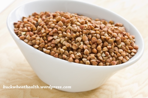 bowl of buckwheat seeds